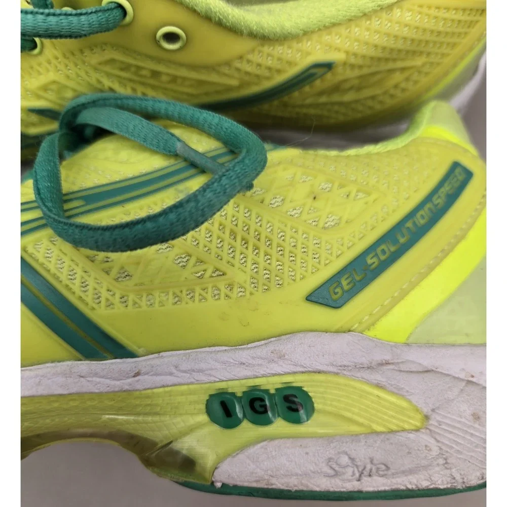 ASICS‎ Women's 6.5 Med. Gel Solutions Speed Sneakers Lime (#18)